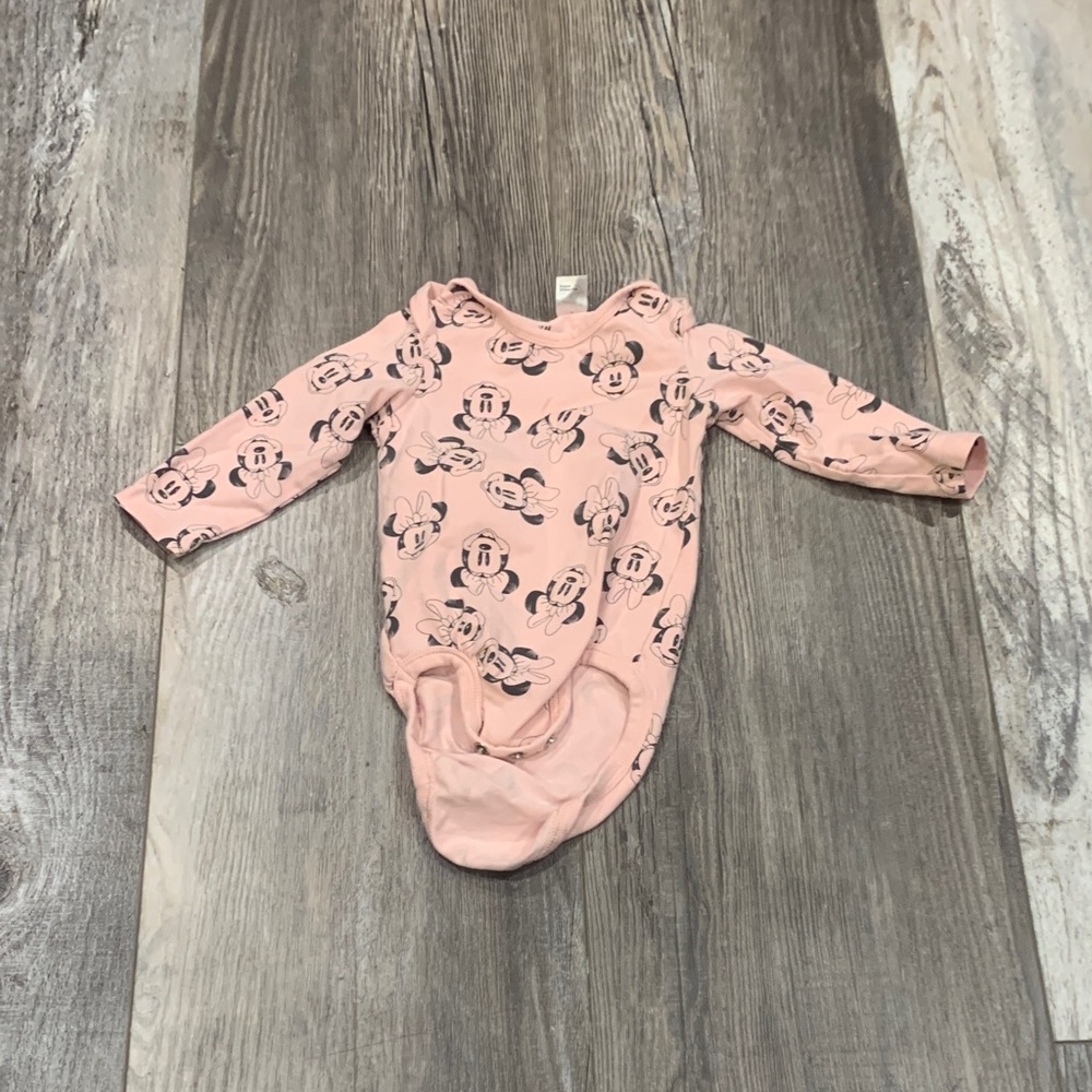 H&M Disney Pink‎ Long Sleeve Kids One Piece